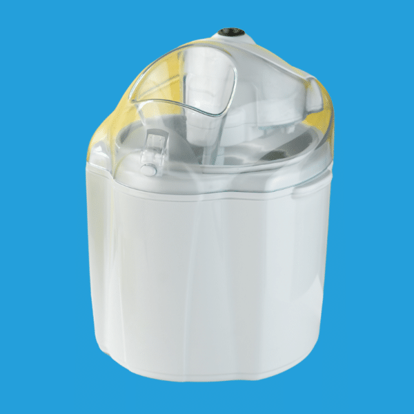 Ice cream maker on blue background